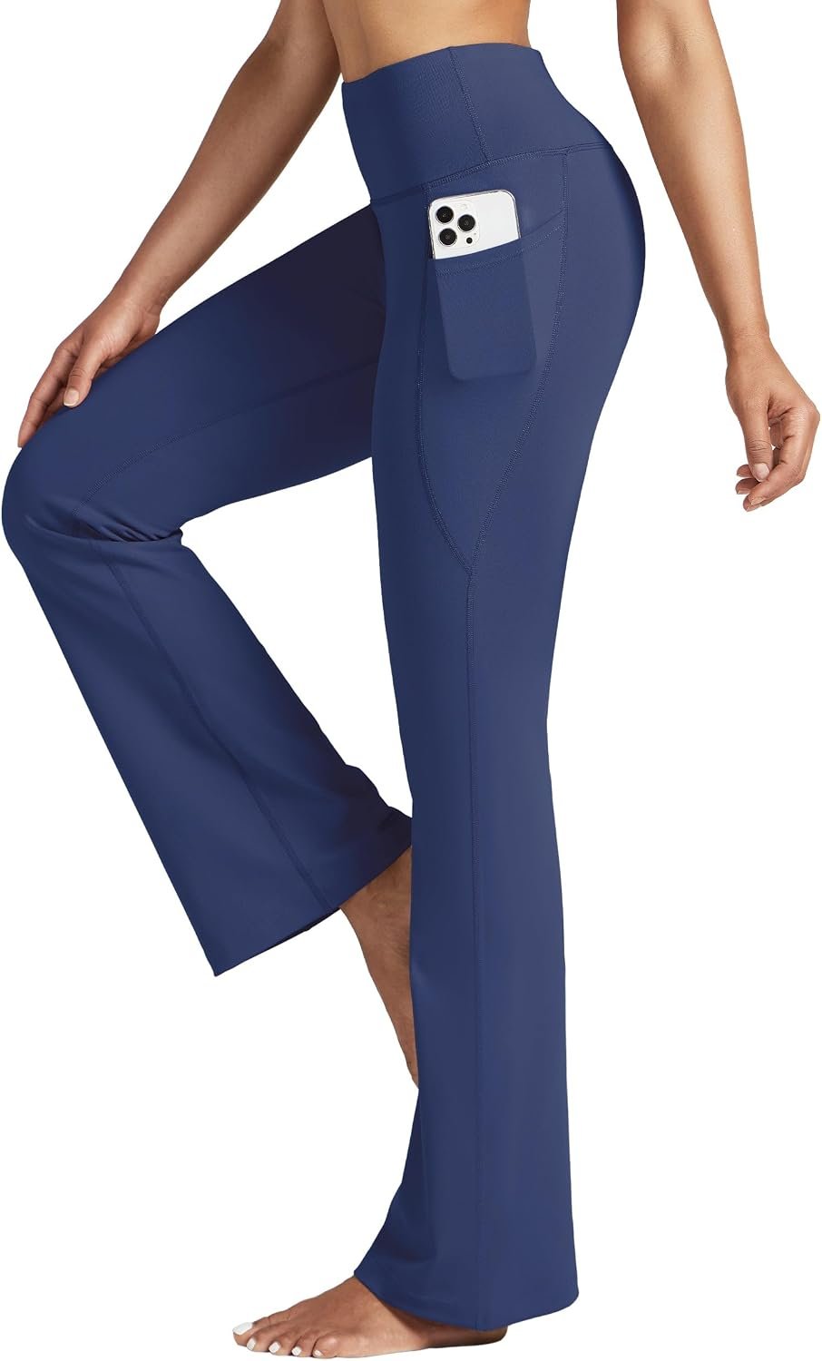Women's Yoga Pants Flare Leggings High Waist Bootcut Workout Leggings Tummy Control with Pockets 29" 31"