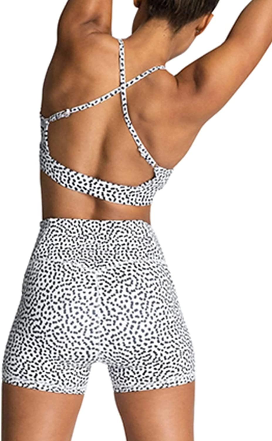 Women's Workout Sets 2 Piece Yoga Outfit High Waisted Biker Shorts Leggings Sports Bra Gym Fitness Clothes Tracksuit - Image 2